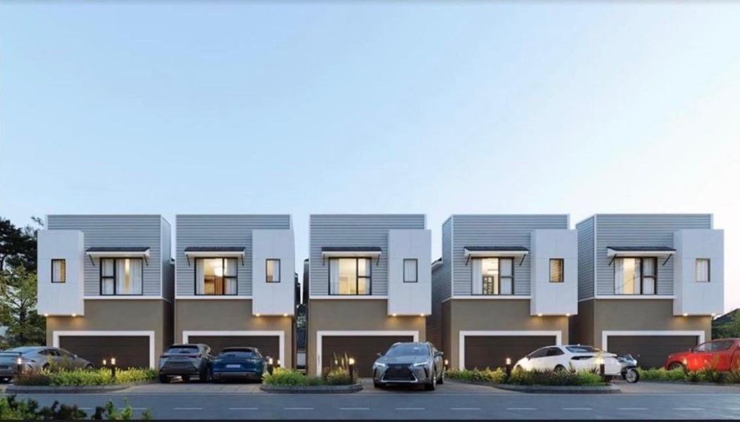 Front exterior of a new home in , Houston, TX, highlighting curb appeal (Image 1). Front exterior of a new home in , Houston, TX, highlighting curb appeal (Image 1).