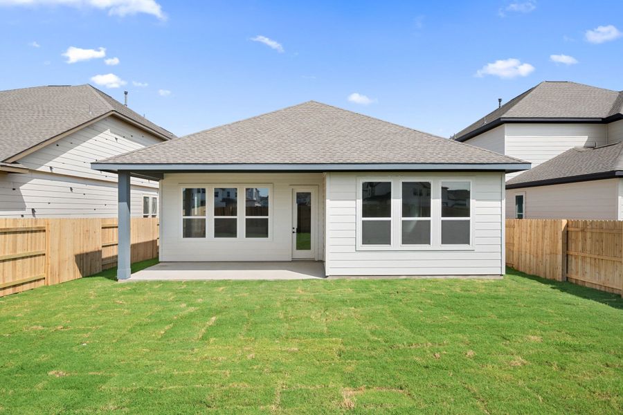 Exterior details and patio area of a home in Park Central, Georgetown (Image 27).