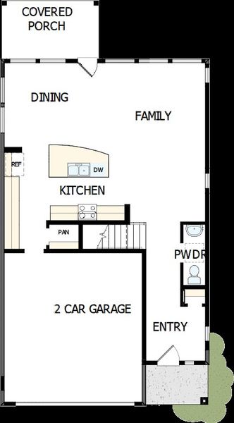 2D floor plan layout of this home in Double Creek Crossing – Craftsman Series, Round Rock, TX (Image 2). 2D floor plan layout of this home in Double Creek Crossing – Craftsman Series, Round Rock, TX (Image 2).
