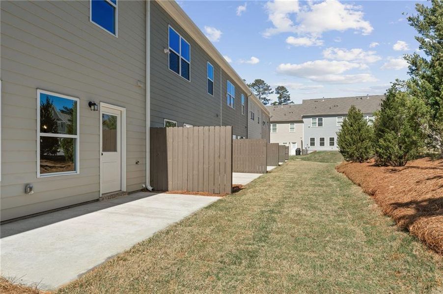 Exterior details and patio area of a home in Cherokee Township, Acworth (Image 21).