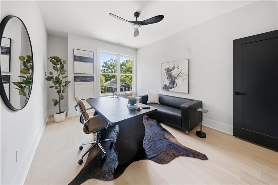 Furnished interior view inside a new home in , Atlanta (Image 10).