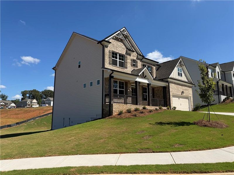 Front exterior of a new home in Mallard’s Landing, Jefferson, GA, highlighting curb appeal (Image 19).
