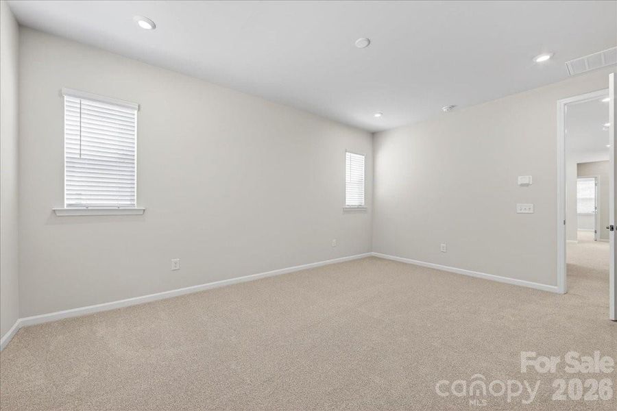 Light filled primary room