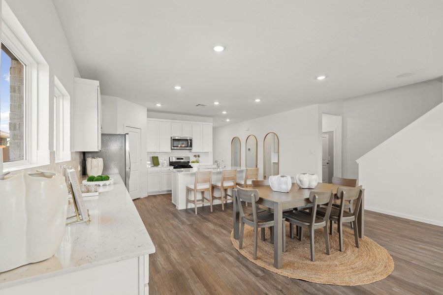 Furnished interior view inside a new home in Newport Pointe, Crosby (Image 8).