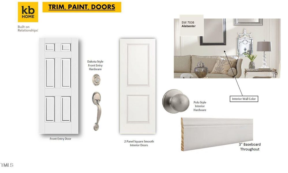 Trim paint doors