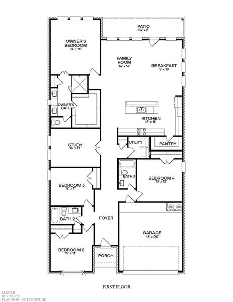 2D floor plan layout of this home in Legacy, League City, TX (Image 2). 2D floor plan layout of this home in Legacy, League City, TX (Image 2).