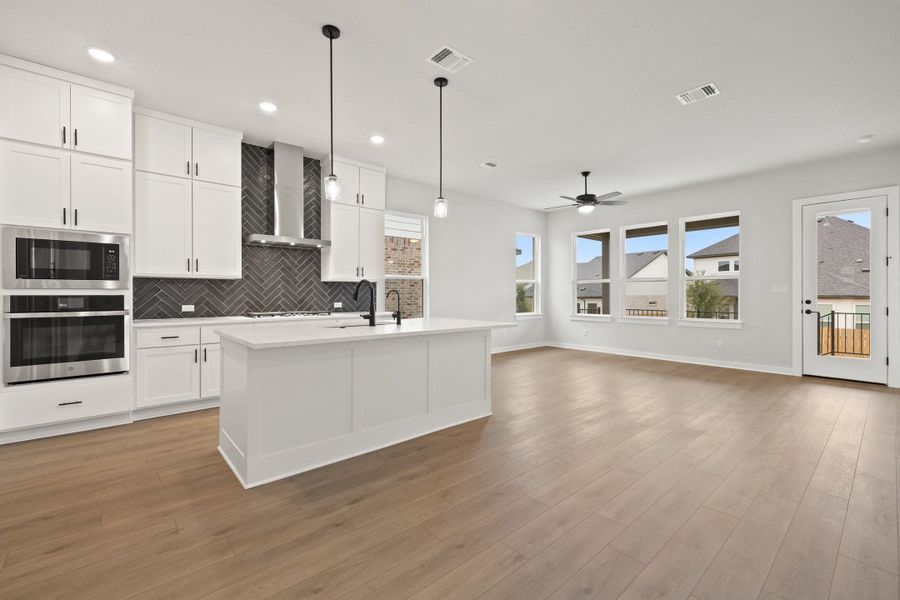 Furnished interior view inside a new home in Heritage, Dripping Springs (Image 10).