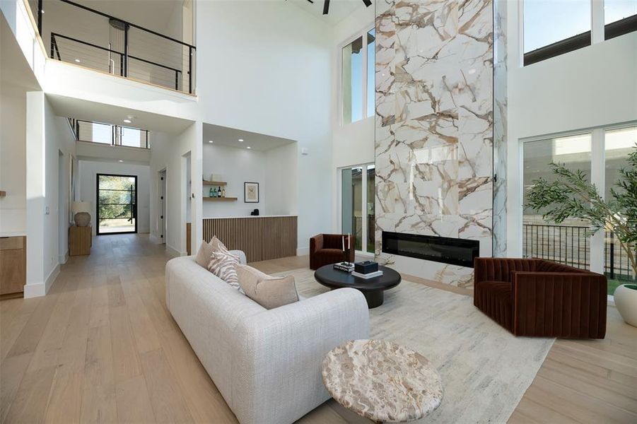 Furnished interior view inside a new home in , Heath (Image 16). Furnished interior view inside a new home in , Heath (Image 16).