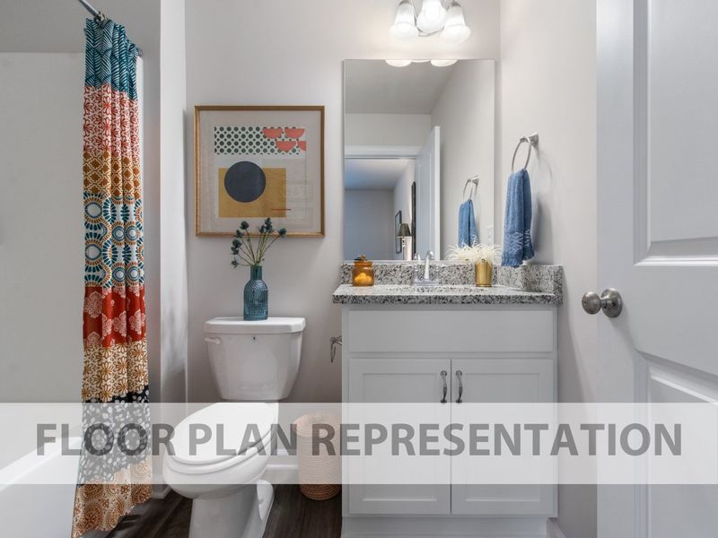 Athens Plan Secondary Bathroom | Ivey Homes Athens Plan Secondary Bathroom | Ivey Homes