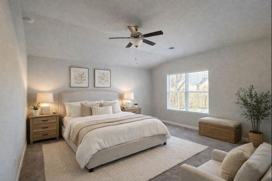 Furnished interior view inside a new home in Lake Harbin, Morrow (Image 13).