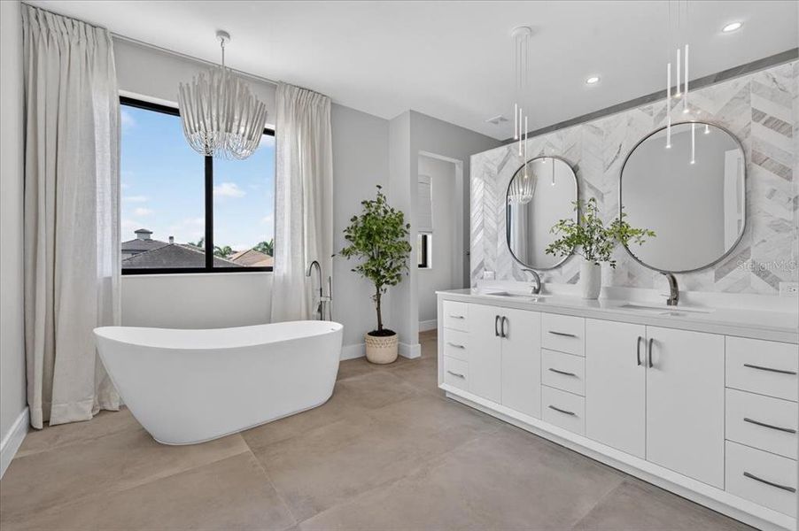 Furnished interior view inside a new home in , Redington Shores (Image 9).