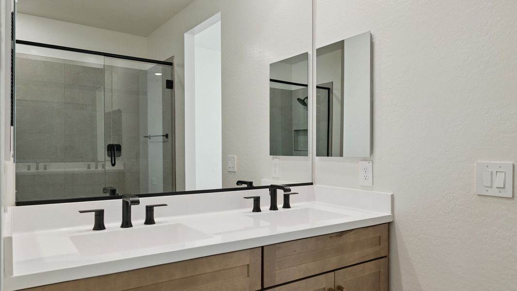 Furnished interior view inside a new home in The Ridge at Stone Butte, Phoenix (Image 12). Furnished interior view inside a new home in The Ridge at Stone Butte, Phoenix (Image 12).