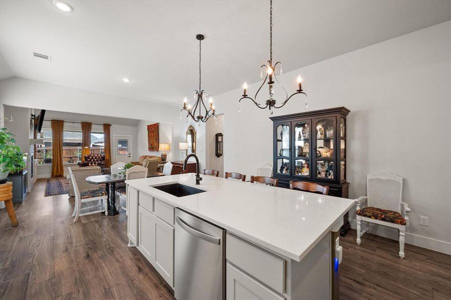 Furnished interior view inside a new home in , Waxahachie (Image 32).