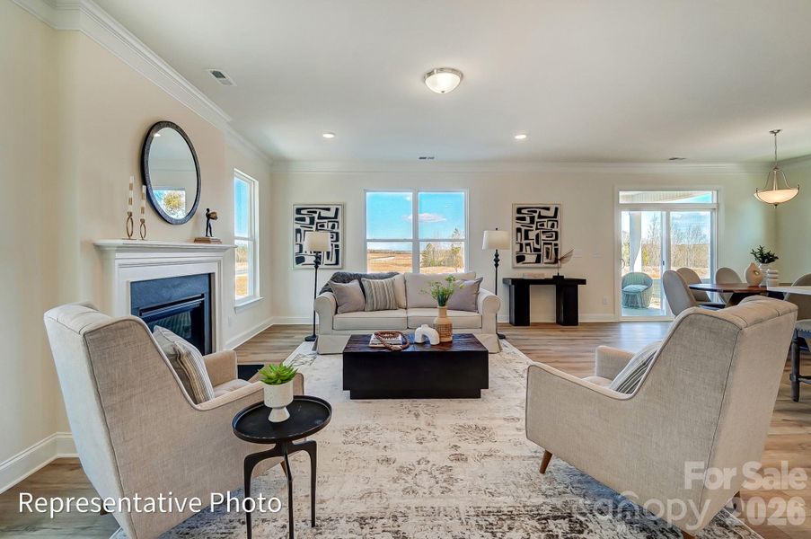 Furnished interior view inside a new home in Caldwell Forest, Charlotte (Image 16).