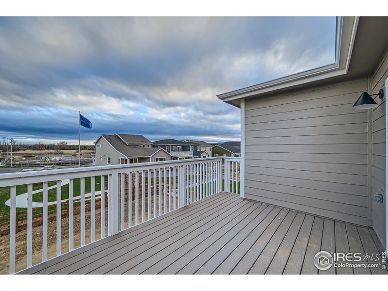 Fantastic Deck backing to open space!