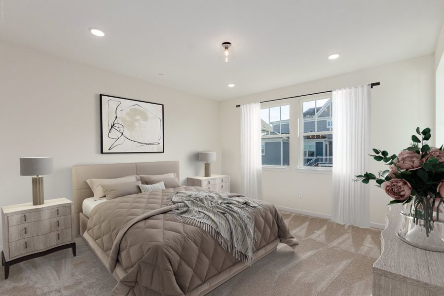 Furnished interior view inside a new home in Westerly, Erie (Image 8).
