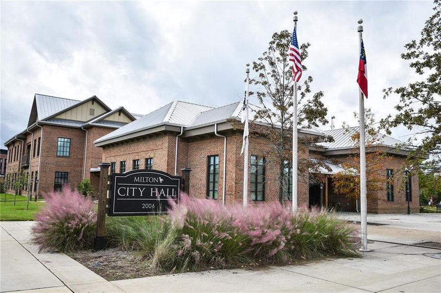 Front exterior of a new home in , Milton, GA, highlighting curb appeal (Image 14).