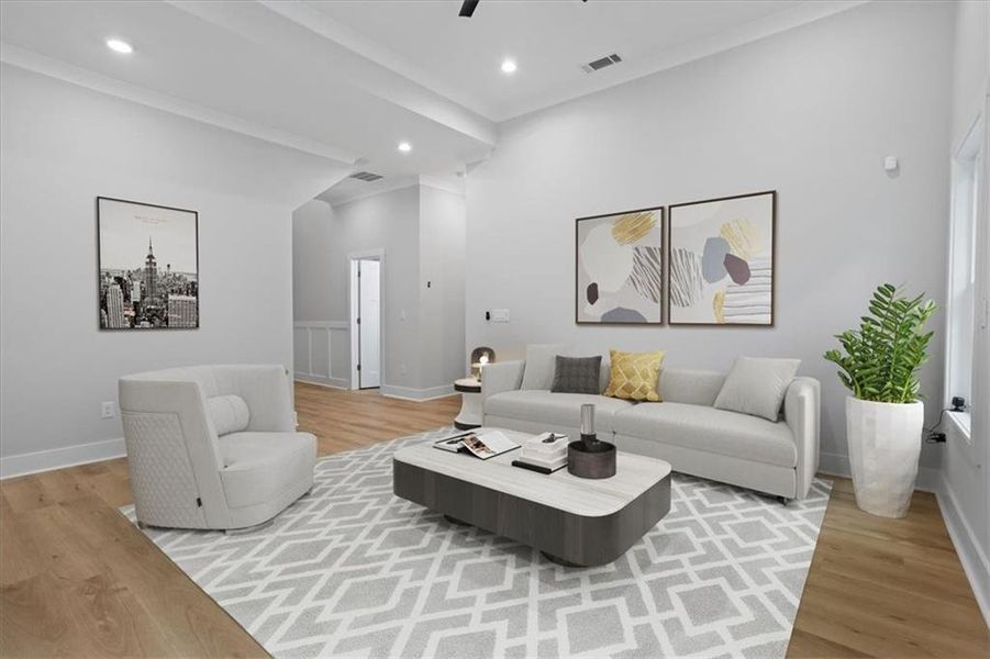 Furnished interior view inside a new home in , Ellenwood (Image 6).