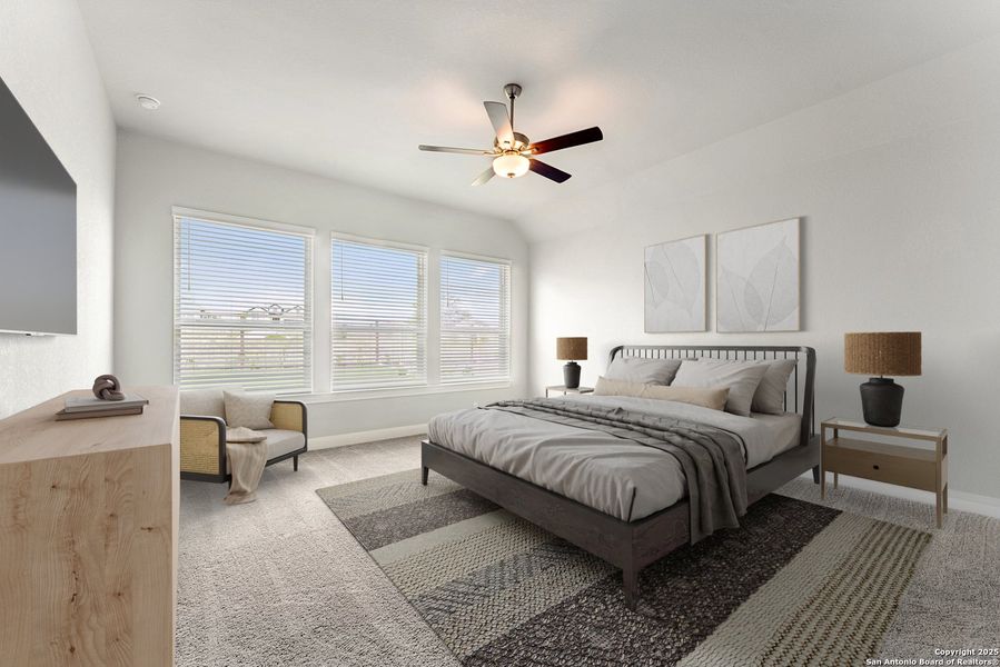 Furnished interior view inside a new home in The Crossvine 45’, Schertz (Image 3).