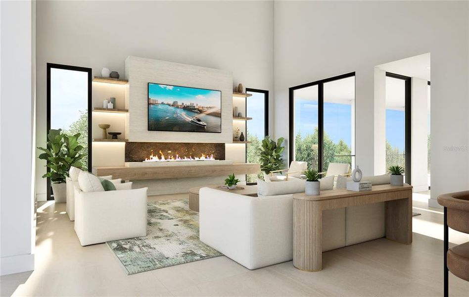 Furnished interior view inside a new home in , Tampa (Image 5). Furnished interior view inside a new home in , Tampa (Image 5).