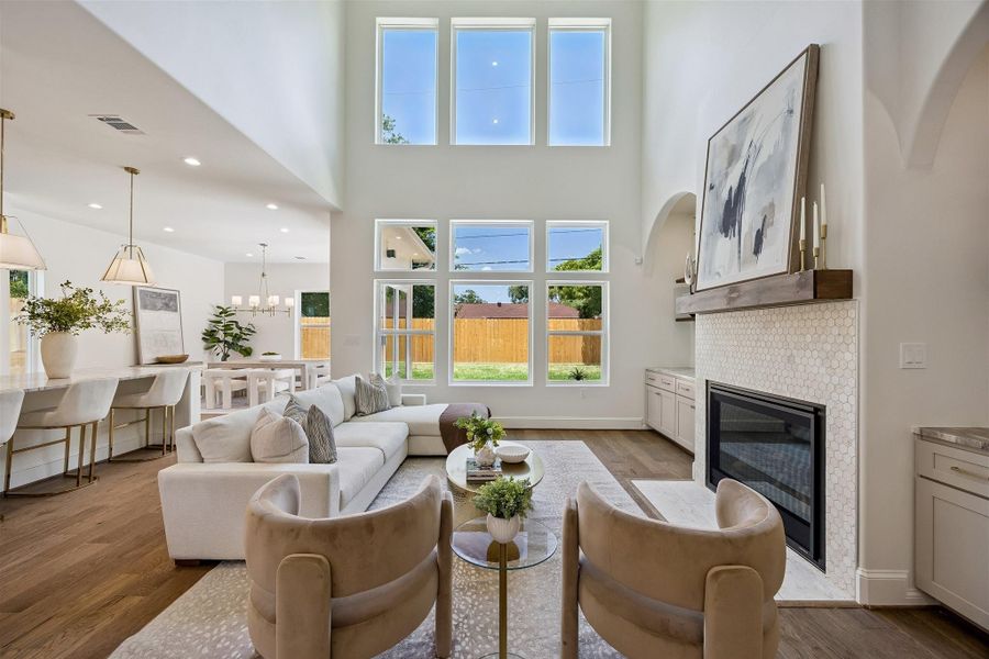 Furnished interior view inside a new home in , Houston (Image 12).