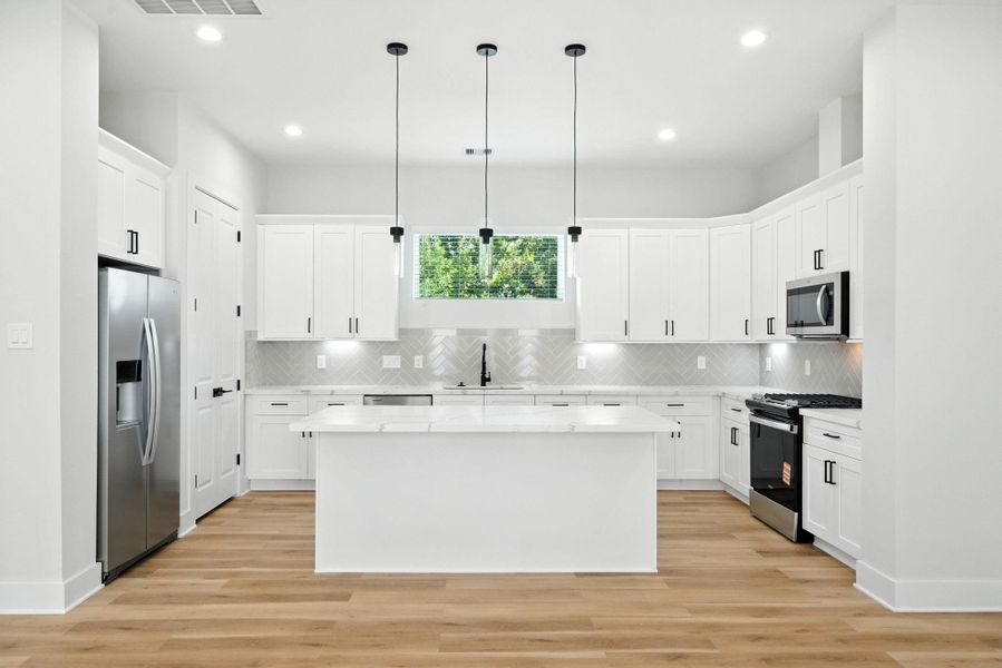 Furnished interior in a model home at Bauer Crossing in Houston (Image 4). Furnished interior in a model home at Bauer Crossing in Houston (Image 4).