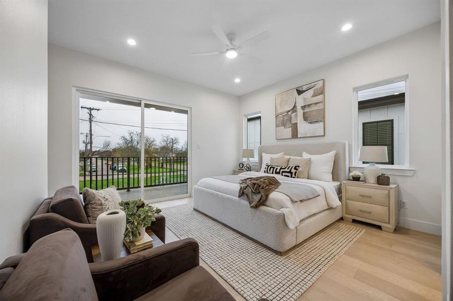 Furnished interior view inside a new home in , Dallas (Image 31).