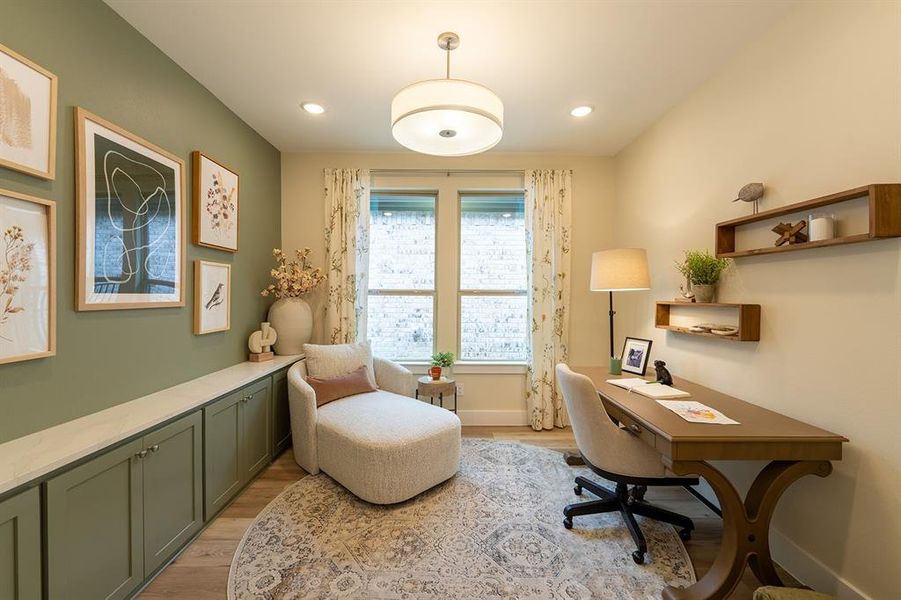 Furnished interior view inside a new home in , Little Elm (Image 24).