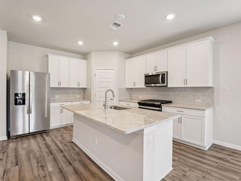 Furnished interior view inside a new home in Riverbend at Double Eagle - Boulevard Collection, Cedar Creek (Image 7). Furnished interior view inside a new home in Riverbend at Double Eagle - Boulevard Collection, Cedar Creek (Image 7).