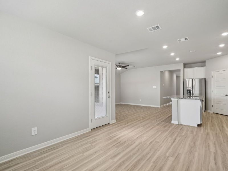 Dining room in the Briscoe floorplan at a Meritage Homes community. Dining room in the Briscoe floorplan at a Meritage Homes community.