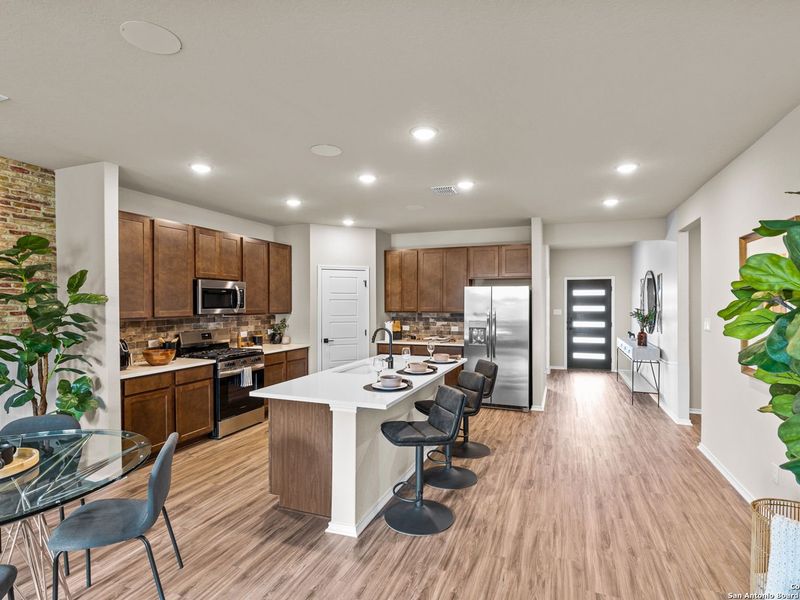 Furnished interior view inside a new home in Bricewood, San Antonio (Image 15).