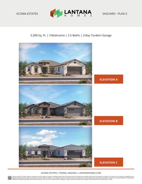 Representative exterior photo of a completed home built from the Saguaro by Lantana Homes in Acoma Estates, Peoria, AZ (Image 25).