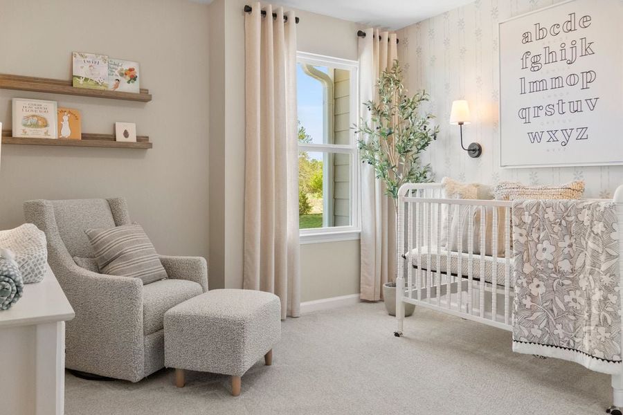 Spacious secondary bedrooms