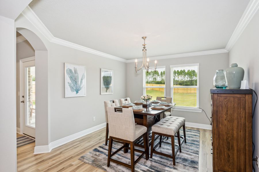 Representative furnished interior of a home built from the The Sapphire by Herbst Homes in Clear Water Landing, Milton (Image 14).