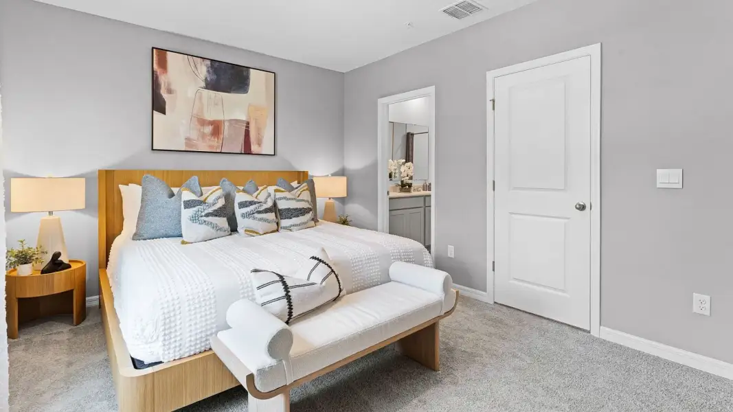 Furnished interior view inside a new home in Towns at Summit, Deland (Image 8).