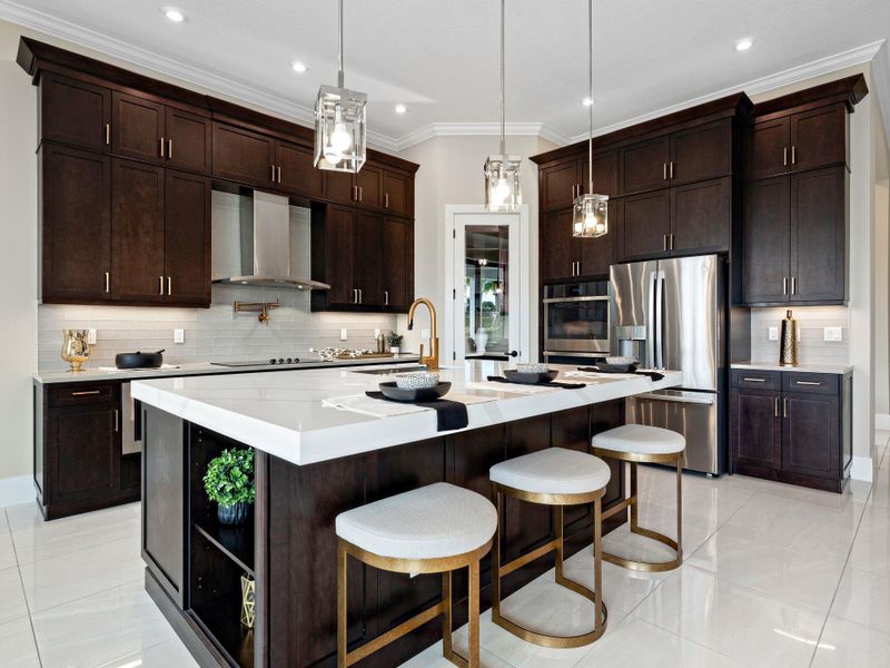 Furnished interior view inside a new home in Mosaic, Port St. Lucie (Image 13).