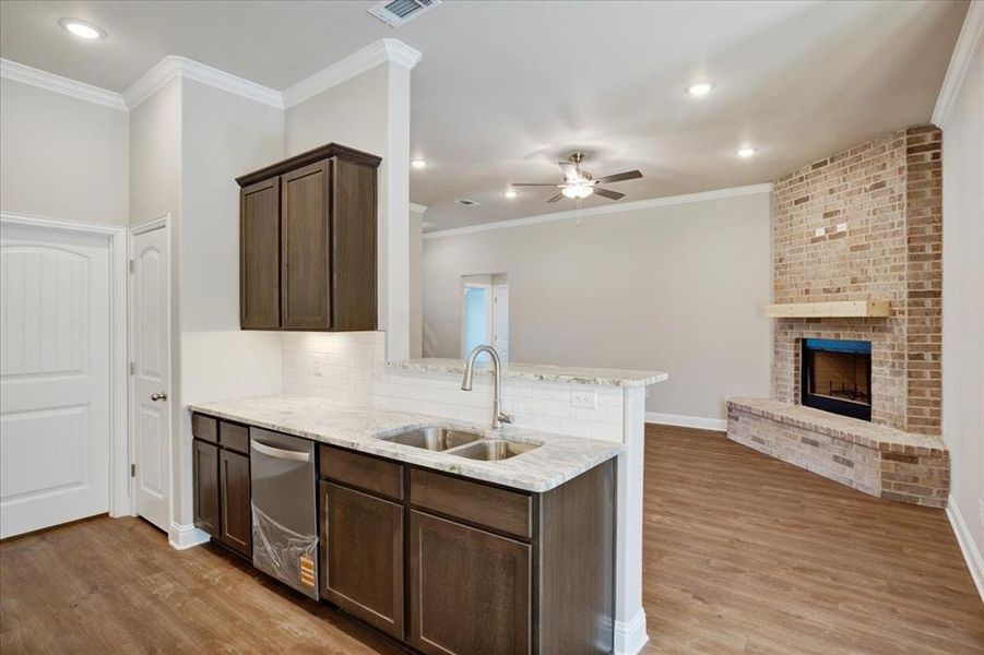 Furnished interior view inside a new home in , Sherman (Image 8).