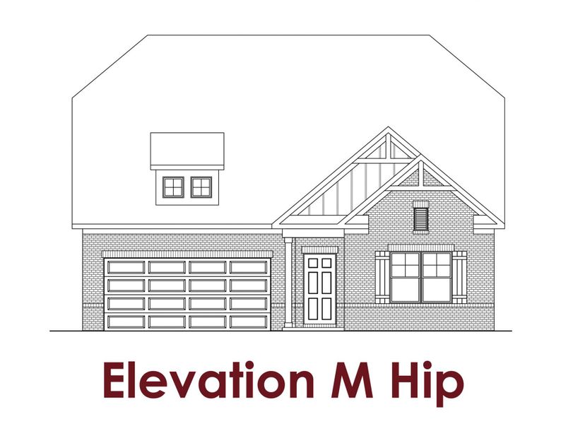 Representative rendering of the exterior for the Bluff                                                                Primary Suite on Main by Chafin Communities (Image 9).
