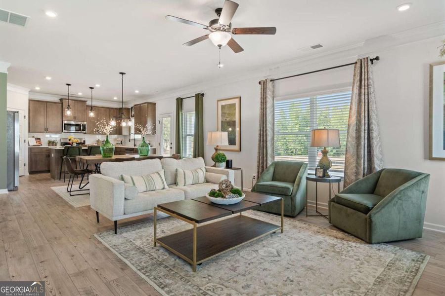 Furnished interior view inside a new home in Maddox Station, Eatonton (Image 7).