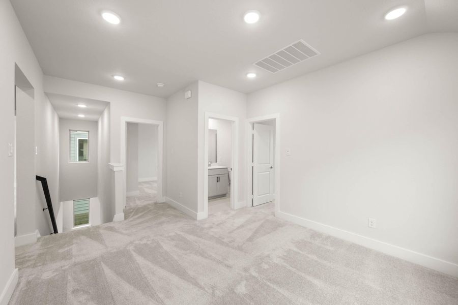 Spacious, unfurnished interior of a new home in Cottage Collection at Harvest, Argyle (Image 20).