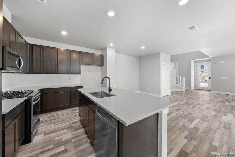 Furnished interior view inside a new home in , Littleton (Image 13).