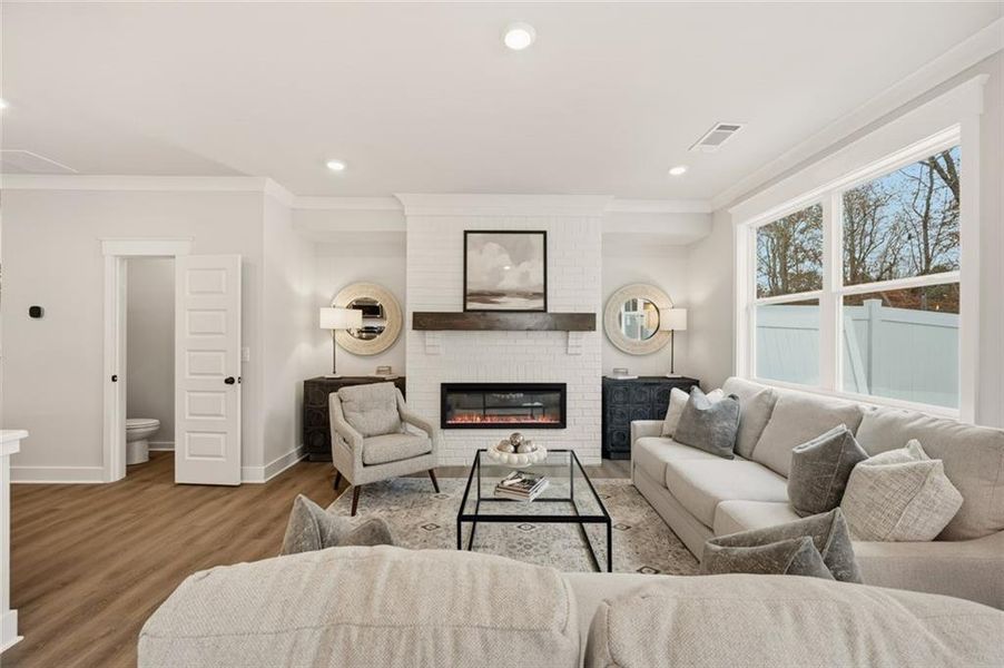 Furnished interior view inside a new home in Millstone at Mundy Mill, Gainesville (Image 14).