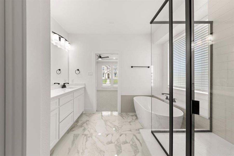 Furnished interior view inside a new home in Villages of Creekwood, Frisco (Image 15).