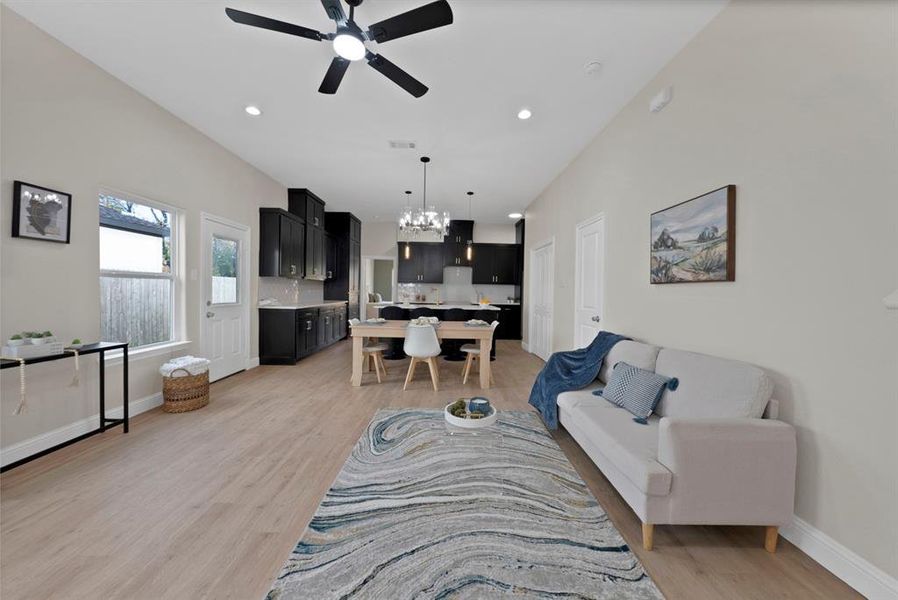 Furnished interior view inside a new home in , Fort Worth (Image 6). Furnished interior view inside a new home in , Fort Worth (Image 6).