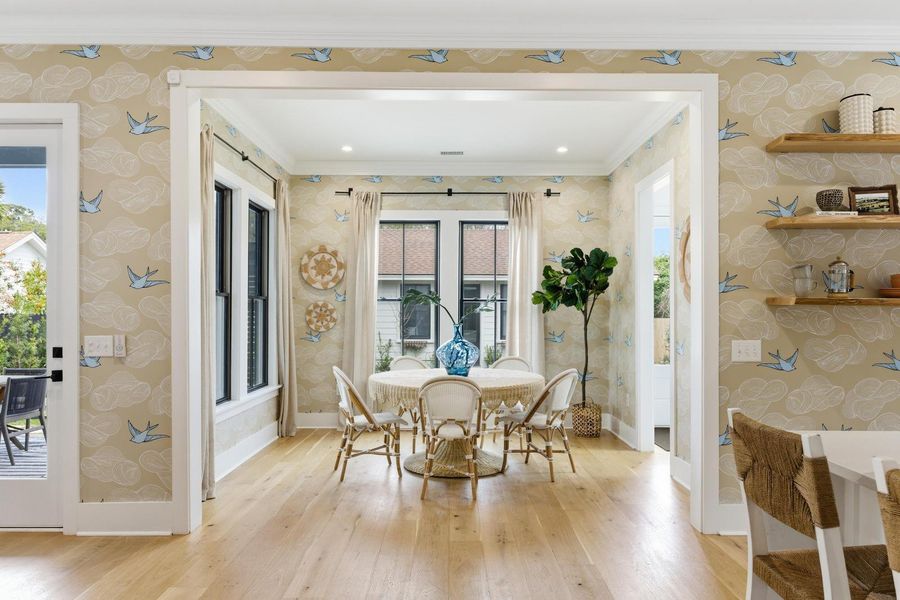 Furnished interior view inside a new home in , Charleston (Image 8).
