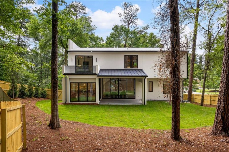 Exterior details and patio area of a home in , Atlanta (Image 26).