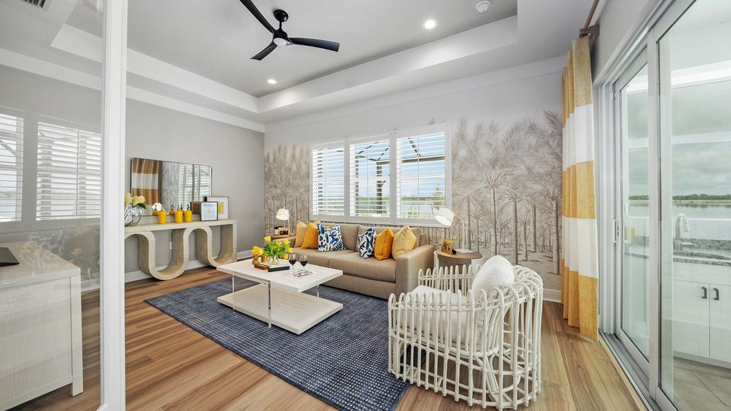 Representative furnished interior of a home built from the Captiva by Neal Communities in SkySail, Naples (Image 15).