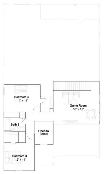 2D floor plan layout of this home in Winward Cove, Katy, TX (Image 3). 2D floor plan layout of this home in Winward Cove, Katy, TX (Image 3).