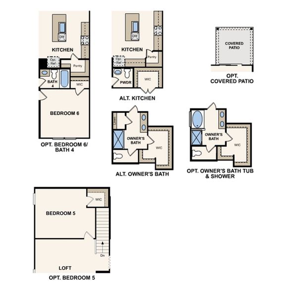 2D floor plan layout for the Sinclair by Century Communities in Highland Reserves, Pleasant View, TN (Image 3).