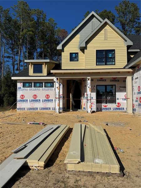 In-progress construction of a new home in Laureate Village, Newberry, FL (Image 28). In-progress construction of a new home in Laureate Village, Newberry, FL (Image 28).